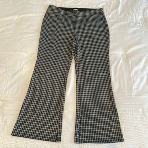 Maurices Plaid Moxie Flare High Rise Pant Size XL Reg